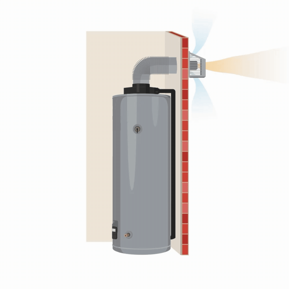 Direct Vent gas water heater diagram