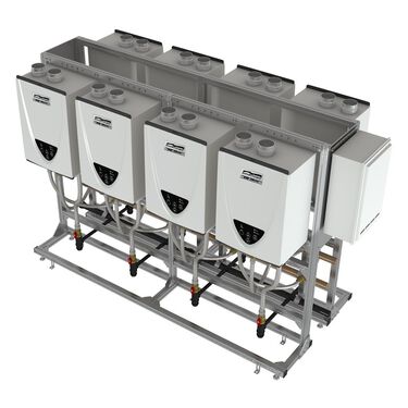 MCI-CRS-56B2B-P - Commercial Indoor Tankless Rack System - Back-to-Back - 995,000 BTUs