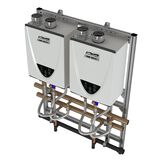 MCO-CRS-22WM-P - Commercial Outdoor Tankless Rack System - Wall Mount - 398,000 BTUs