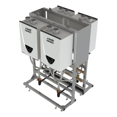 MCI-CRS-36B2B-N - Commercial Indoor Tankless Rack System - Back-to-Back - 597,000 BTUs