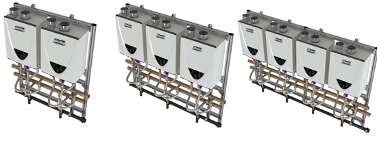 Commercial Tankless Wall Mount Rack Systems