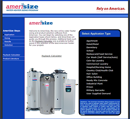 AmeriSize Commercial Sizing Program