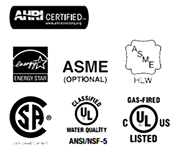 High Efficiency Commercial Gas HCG Series Certifications