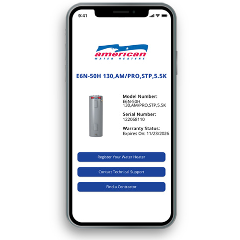 QR code product support site after a QR code is scanned.