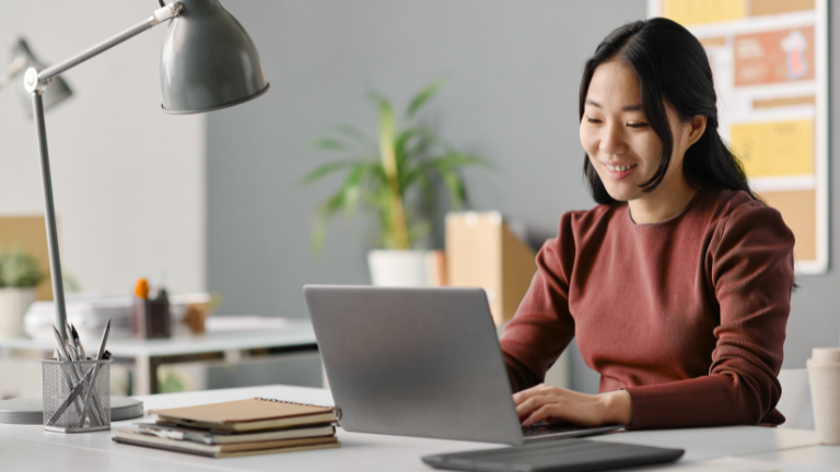 group working on laptops