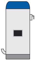 commercial gas tank storage simple illustration