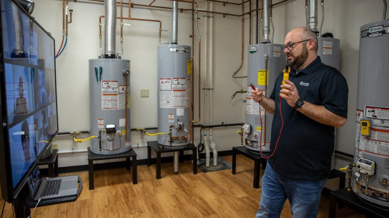 Hotwater University film set