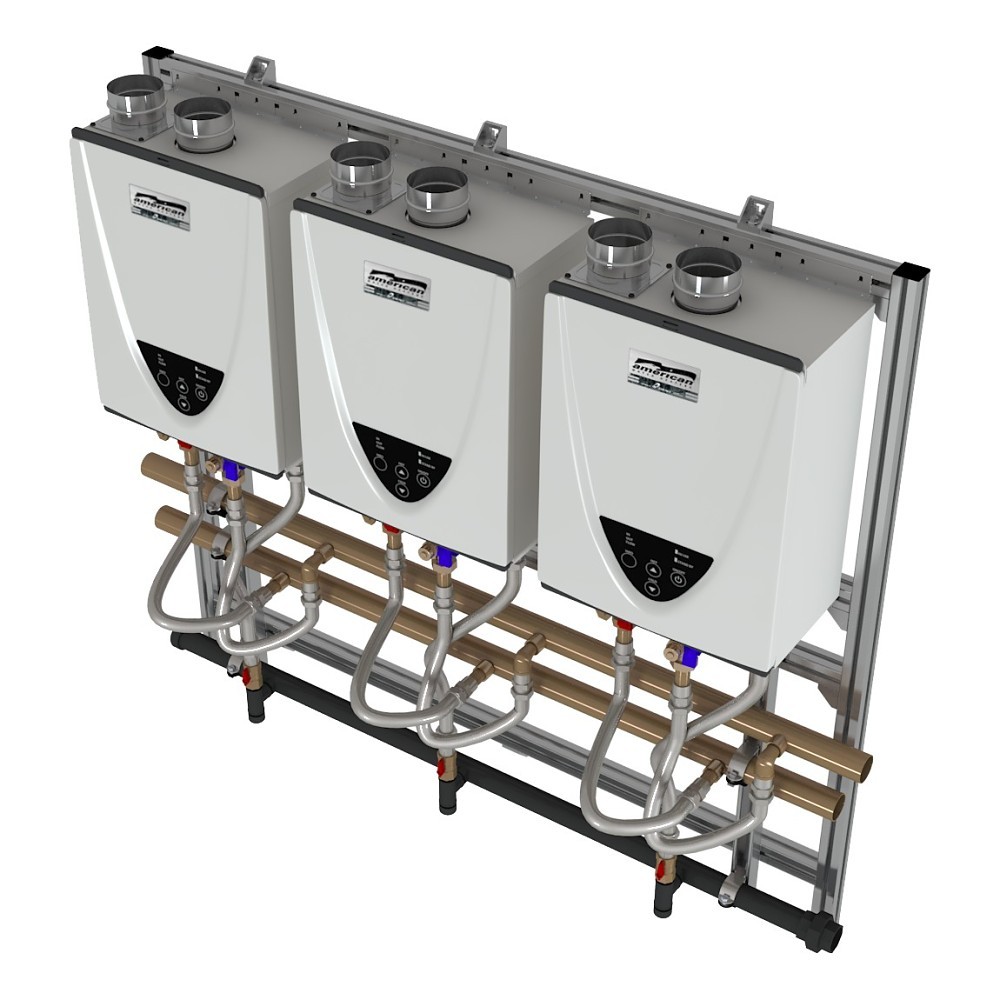 MCO-CRS-33WM-P - Commercial Outdoor Tankless Rack System - Wall Mount ...